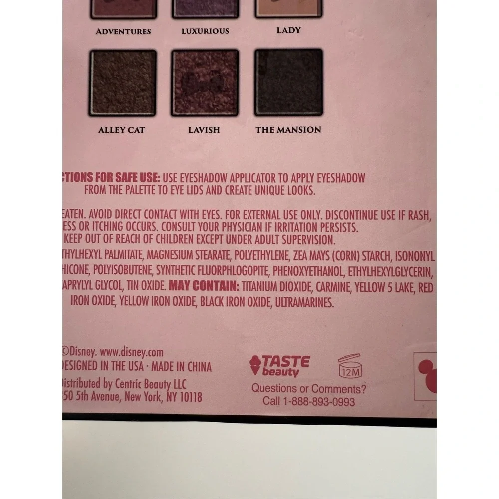 Disney Aristocats Marie Lip Balm & Eyeshadow Palette Duo‎ Gift Set Coquette NEW